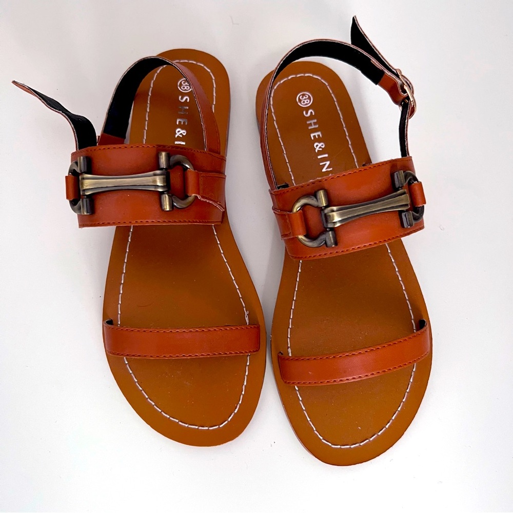 NEW Tan Horsebit Sandals